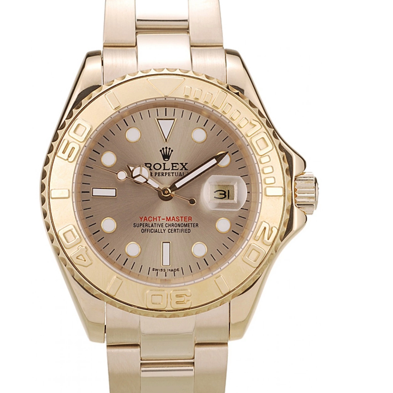 Dial Bezel Rolex Gold 98232 Yacht Gold Master 0704